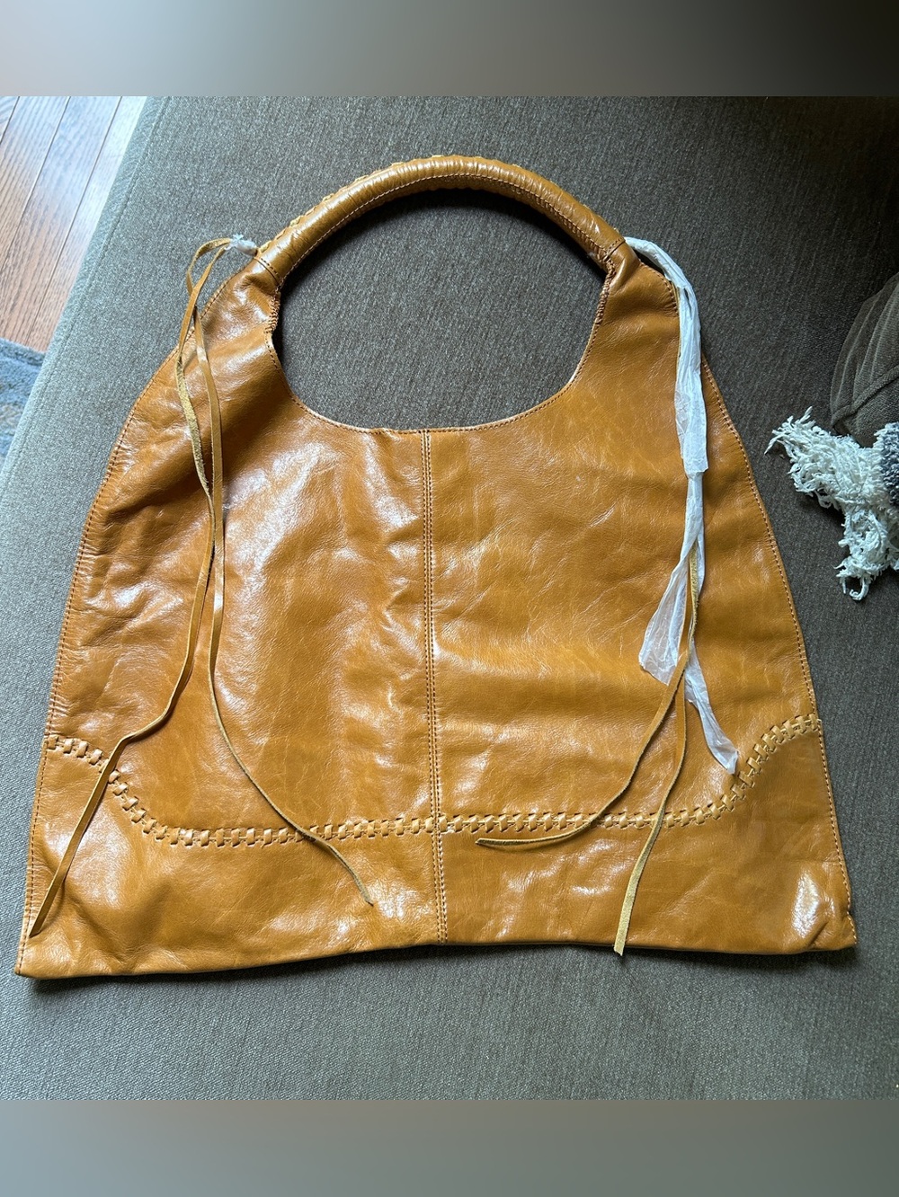 NEW VTG HOBO NOMAD Chestnut Brown Shoulder Bag with Tassels